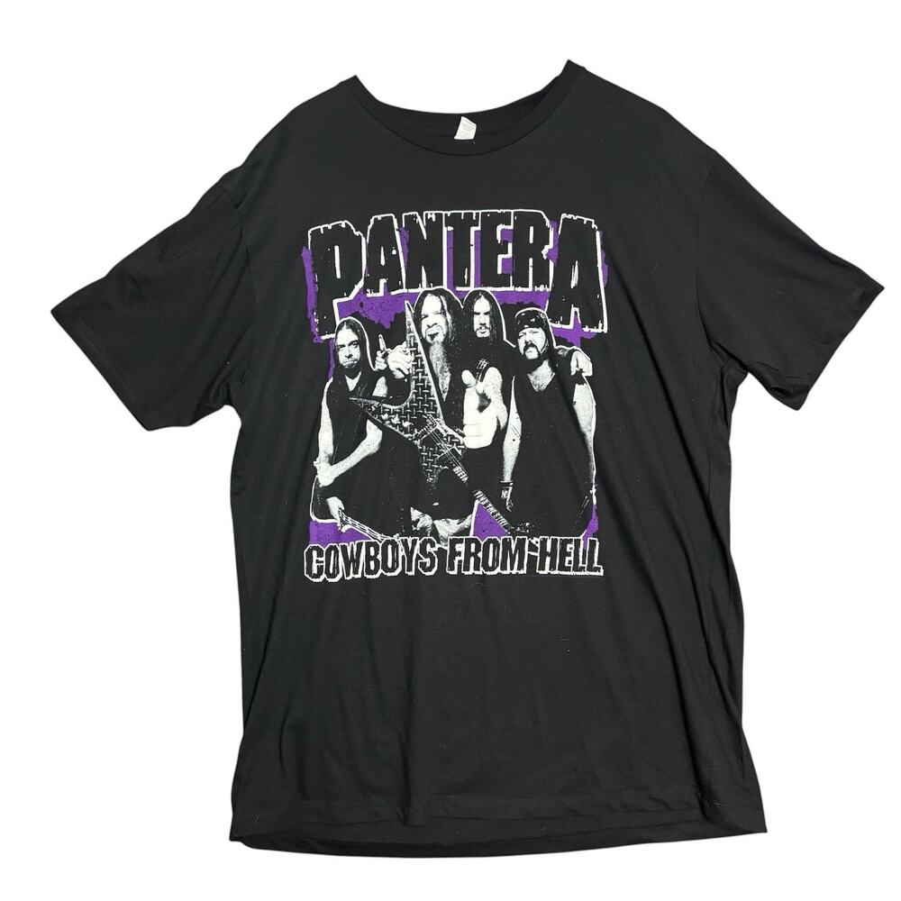 Pantera Cowboys From Hell T-shirt Mens XXL Black Band Tee Graphic Metal